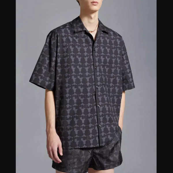 MONCLER  |Logo Print Cotton Shirt