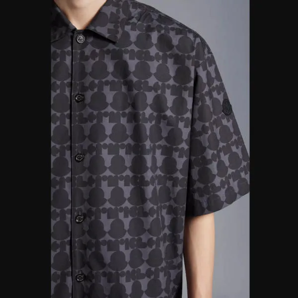 MONCLER  |Logo Print Cotton Shirt