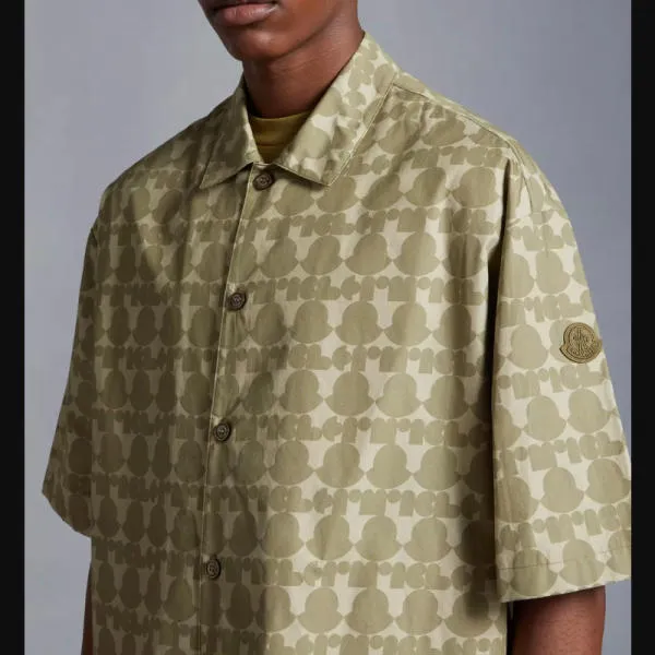 MONCLER  |Logo Print Cotton Shirt