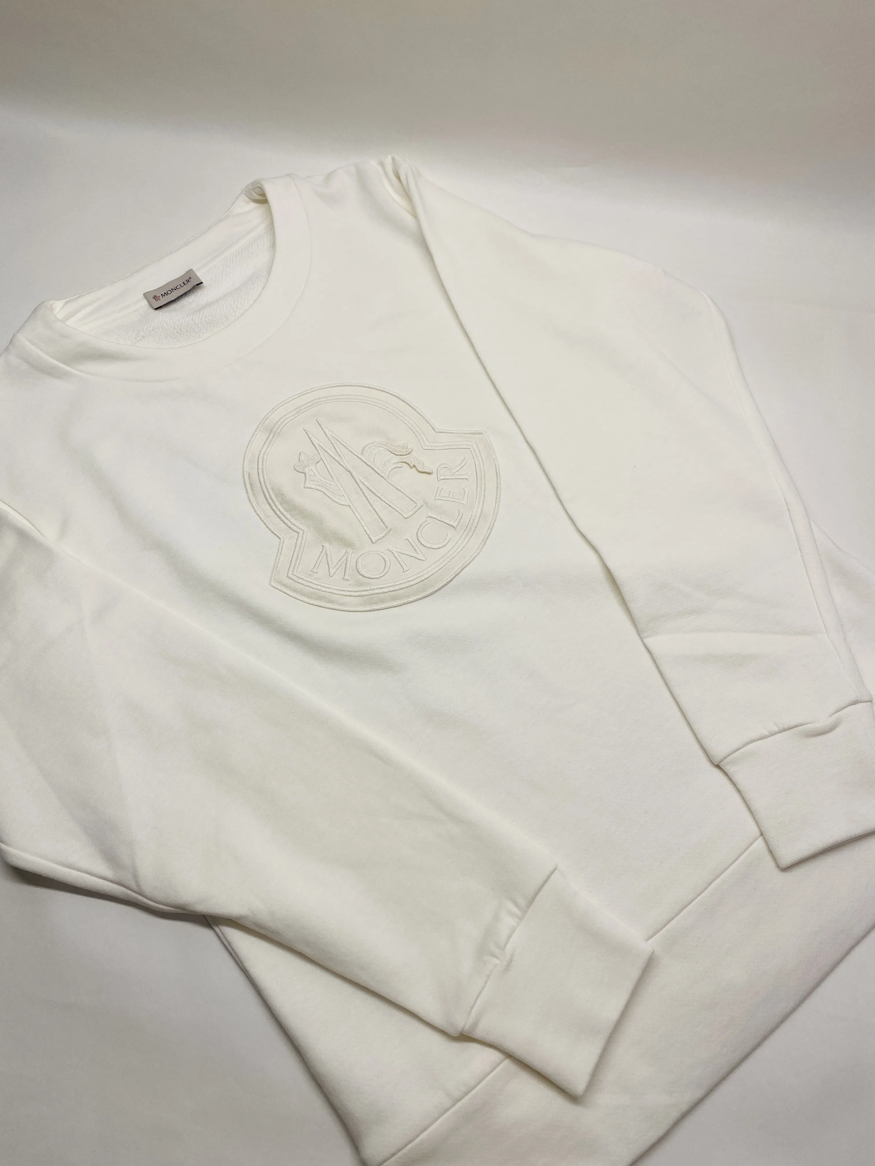 MONCLER  |Street Style Long Sleeves Plain Logo Outlet