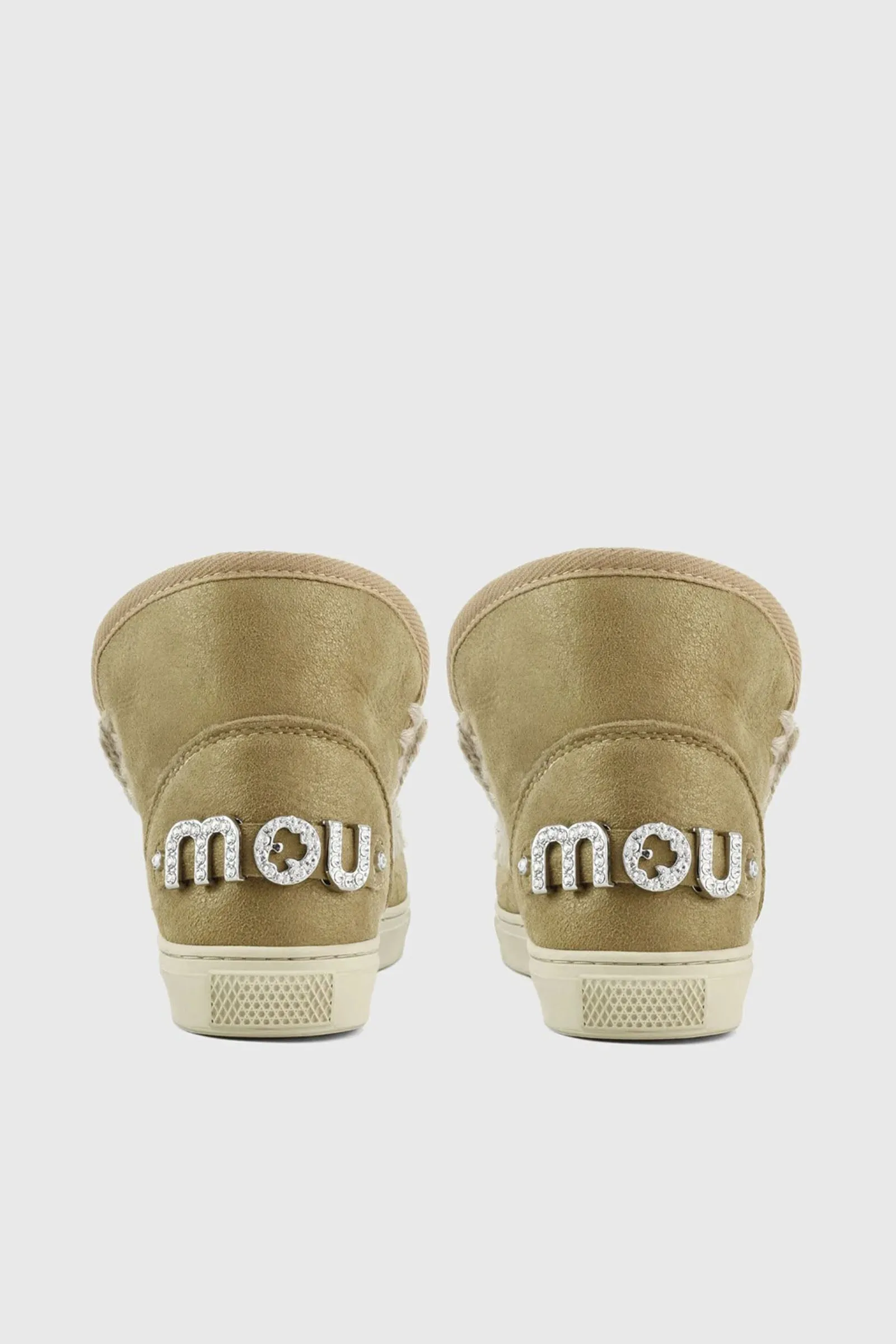 Mou Eskimo Sneaker Rhinestones Logo Tabacco Donna