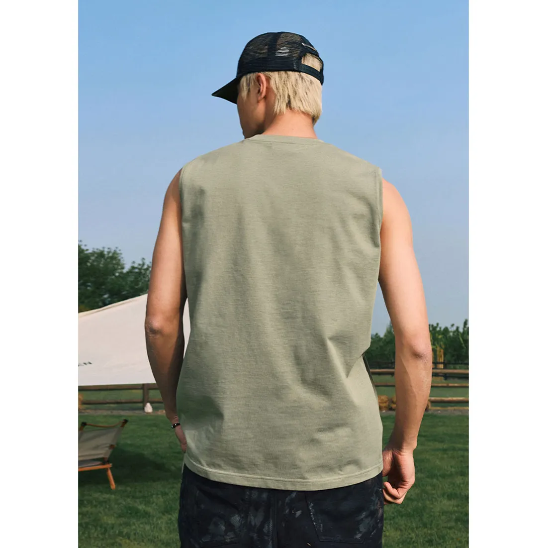 MR. ENJOY DA MONEY  |Unisex Street Style Plain Cotton Logo Vests & Gillets