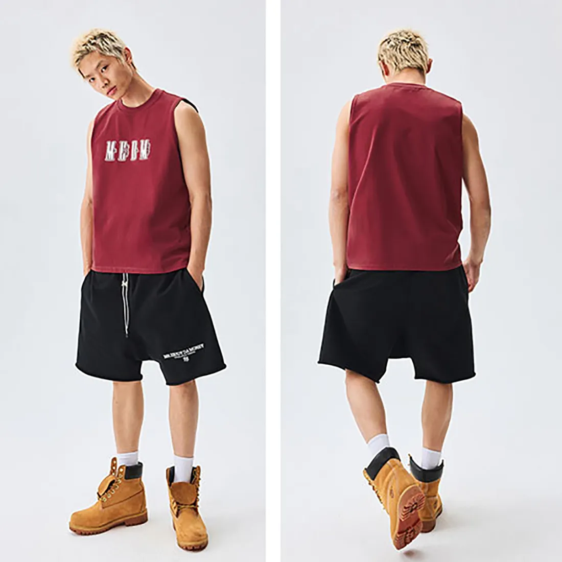 MR. ENJOY DA MONEY  |Unisex Street Style Plain Cotton Logo Vests & Gillets