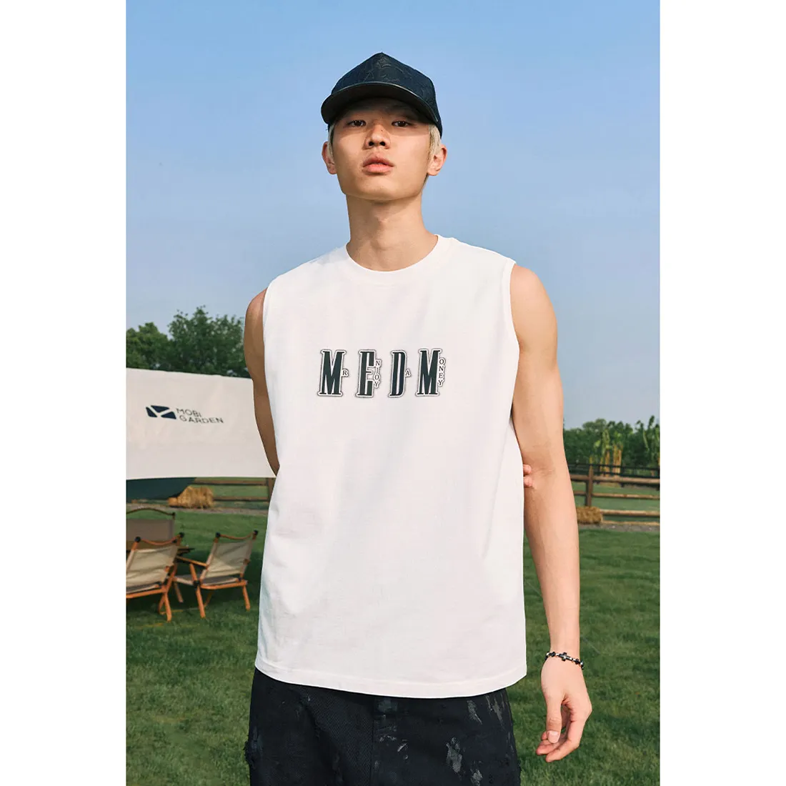 MR. ENJOY DA MONEY  |Unisex Street Style Plain Cotton Logo Vests & Gillets