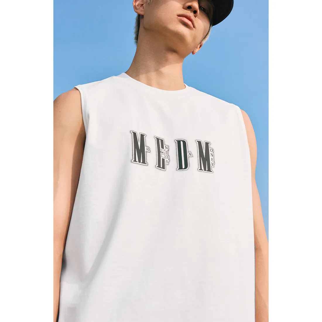 MR. ENJOY DA MONEY  |Unisex Street Style Plain Cotton Logo Vests & Gillets