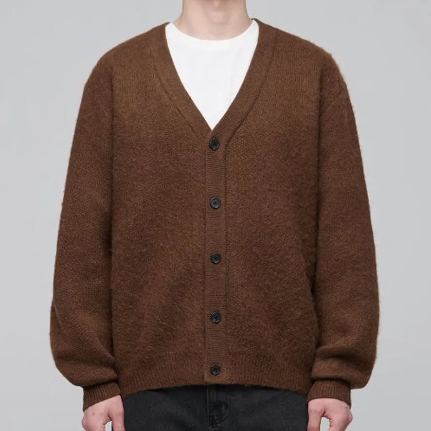 MUSINSA STANDARD  |Button-down Wool Nylon Street Style Plain Cardigans