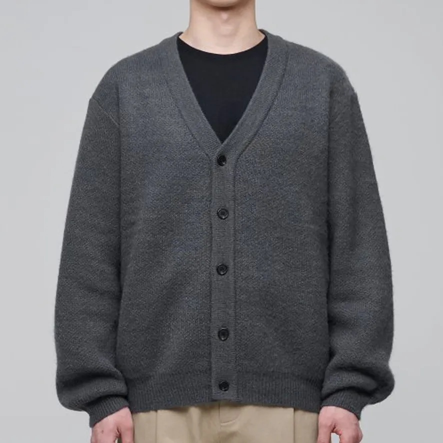 MUSINSA STANDARD  |Button-down Wool Nylon Street Style Plain Cardigans