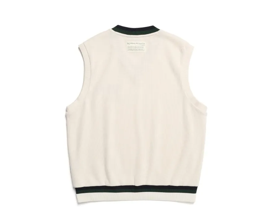 NATIONAL GEOGRAPHIC  |Unisex Street Style Plain Cotton Logo Vests & Gillets