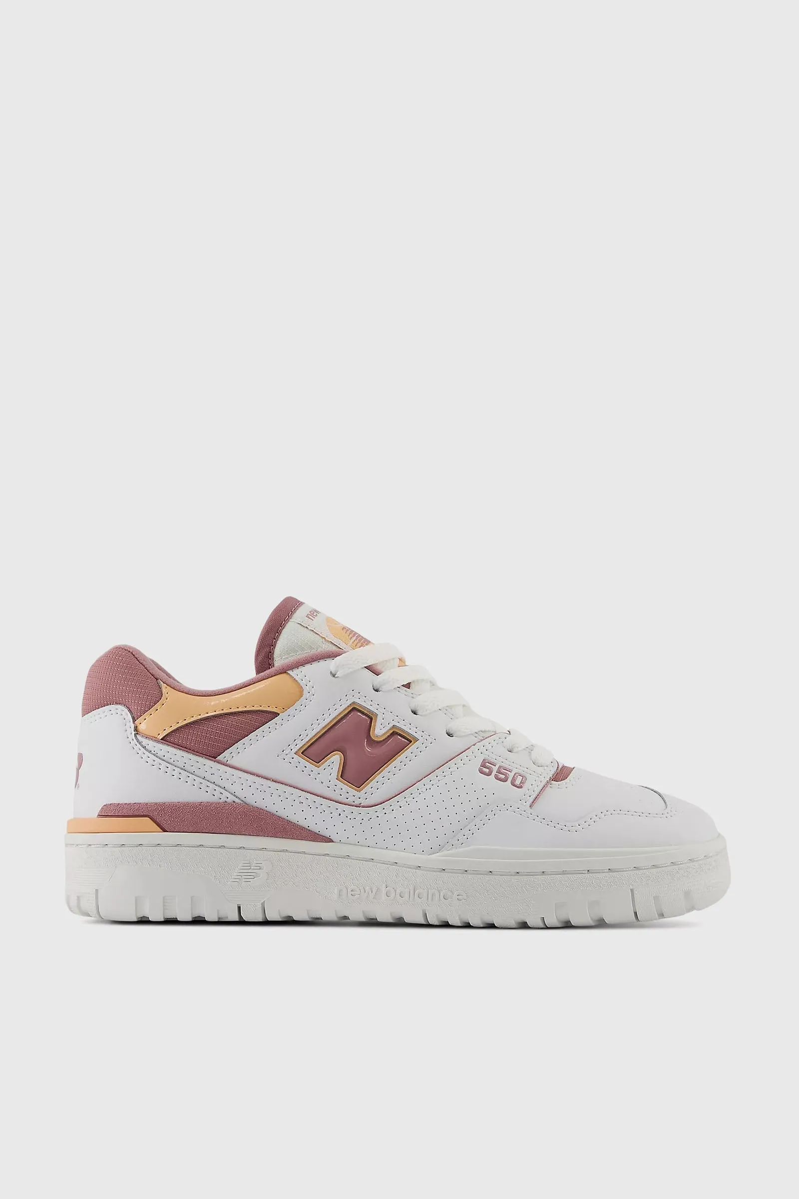 New Balance Sneaker 550 Pelle Bianco/Rosa