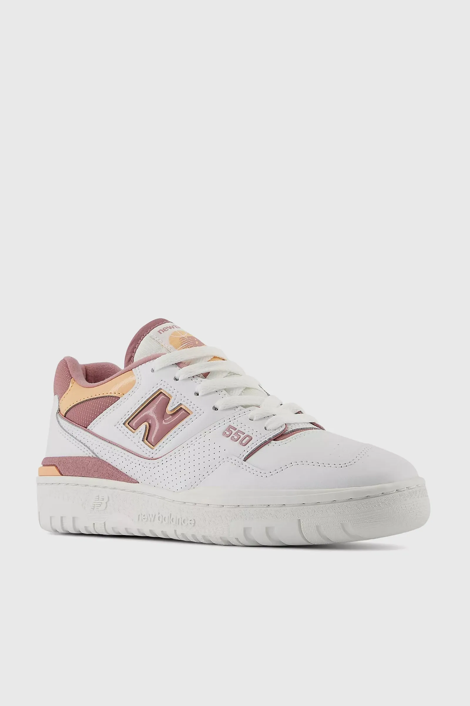 New Balance Sneaker 550 Pelle Bianco/Rosa