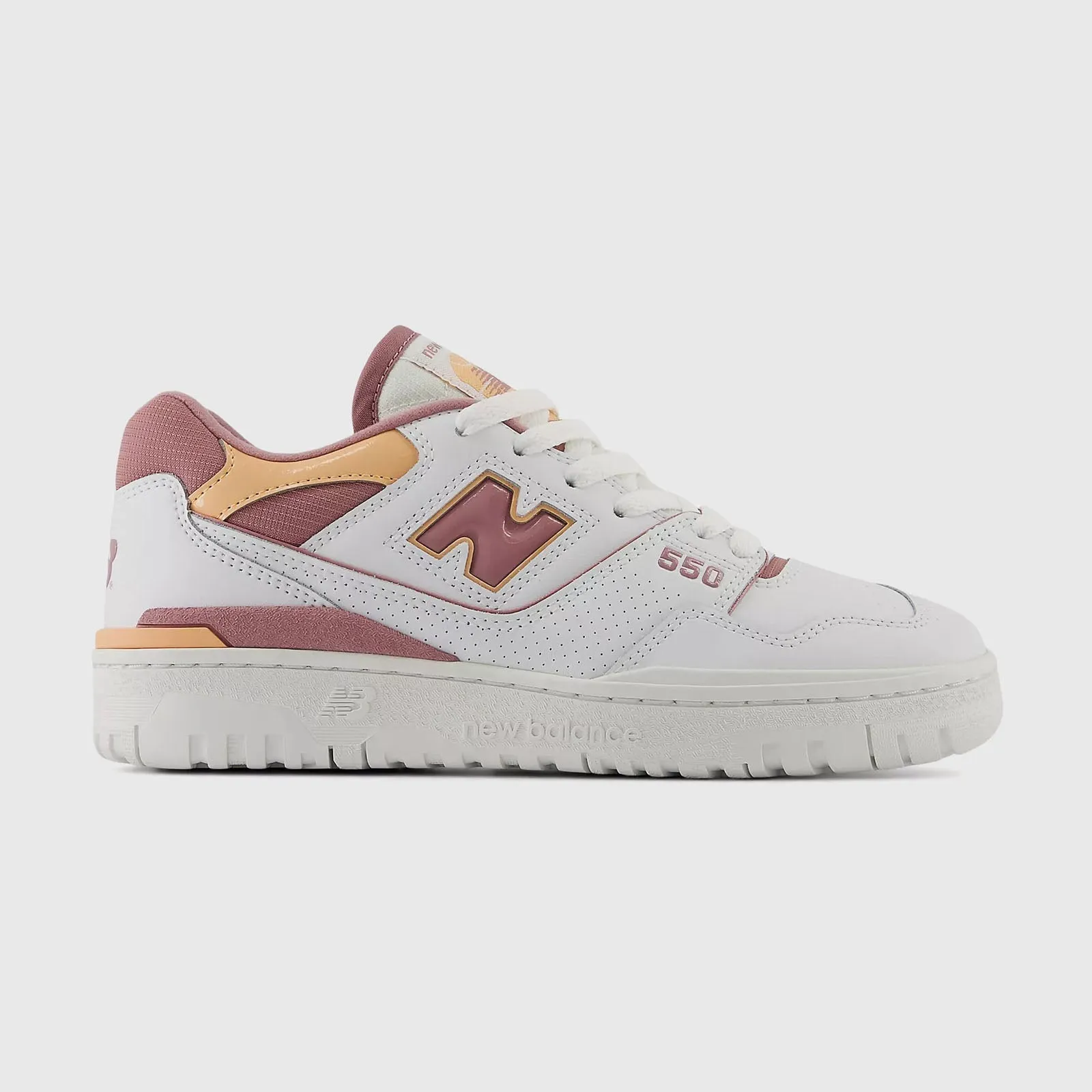 New Balance Sneaker 550 Pelle Bianco/Rosa