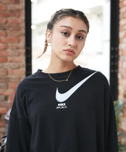 Nike  |Crew Neck Unisex Street Style Long Sleeves Plain Logo