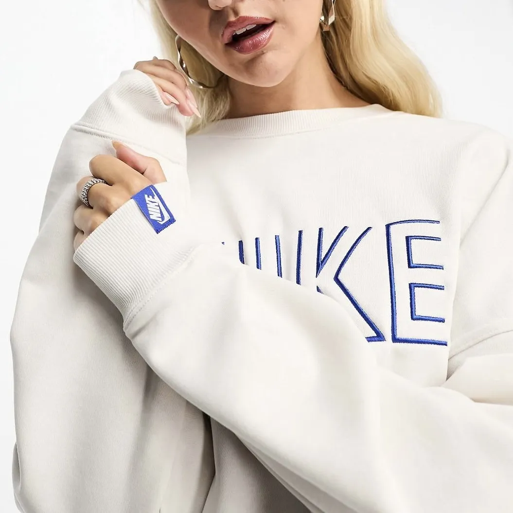 Nike  |Sweat Street Style Long Sleeves Cotton Oversized Logo