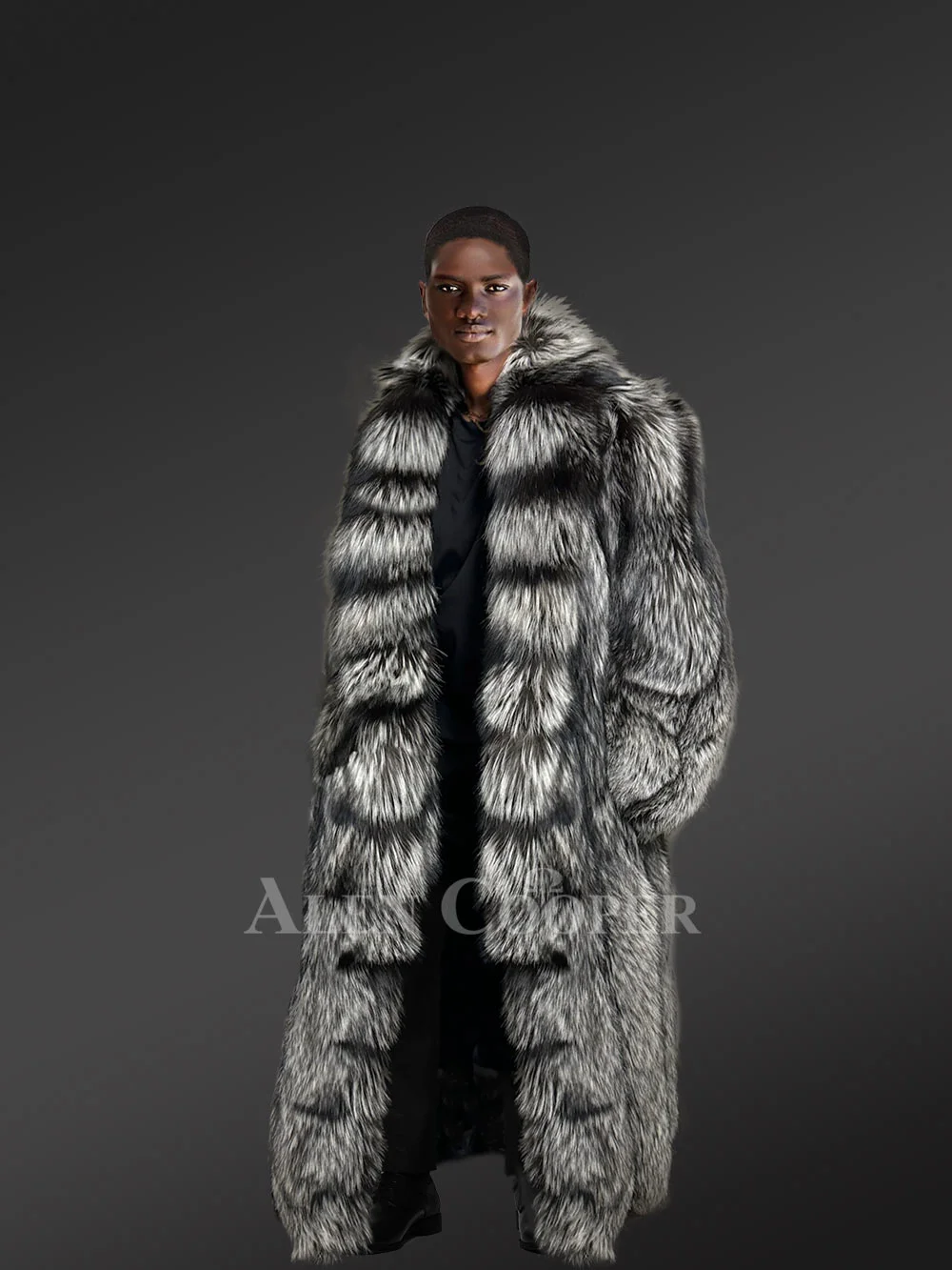 Original Fur vests in black for bold and stylish men