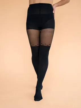 Over-the-knee Speckled Tights