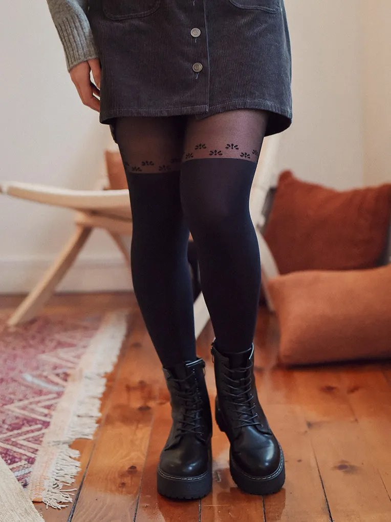 Over-the-knee Speckled Tights