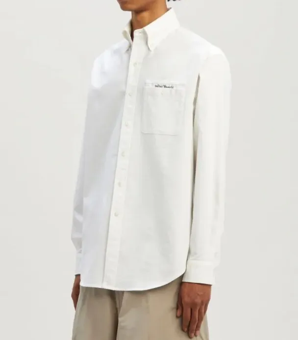 Palm Angels  |Button-down Street Style Long Sleeves Plain Cotton Logo