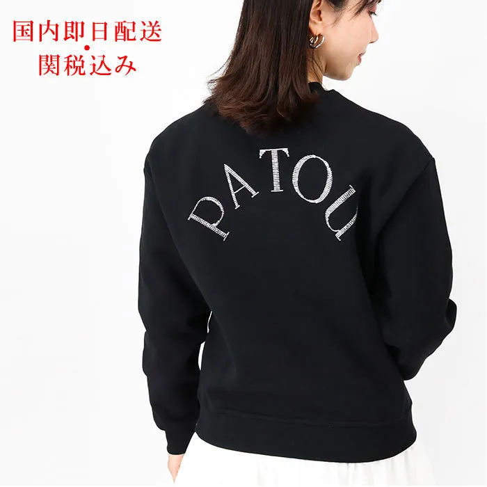 PATOU  |Crew Neck Street Style Long Sleeves Cotton Logo