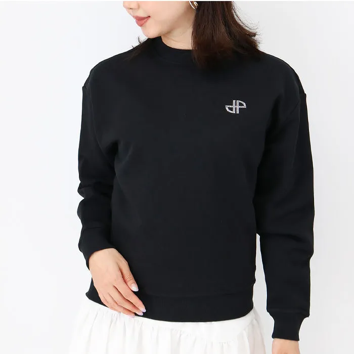 PATOU  |Crew Neck Street Style Long Sleeves Cotton Logo