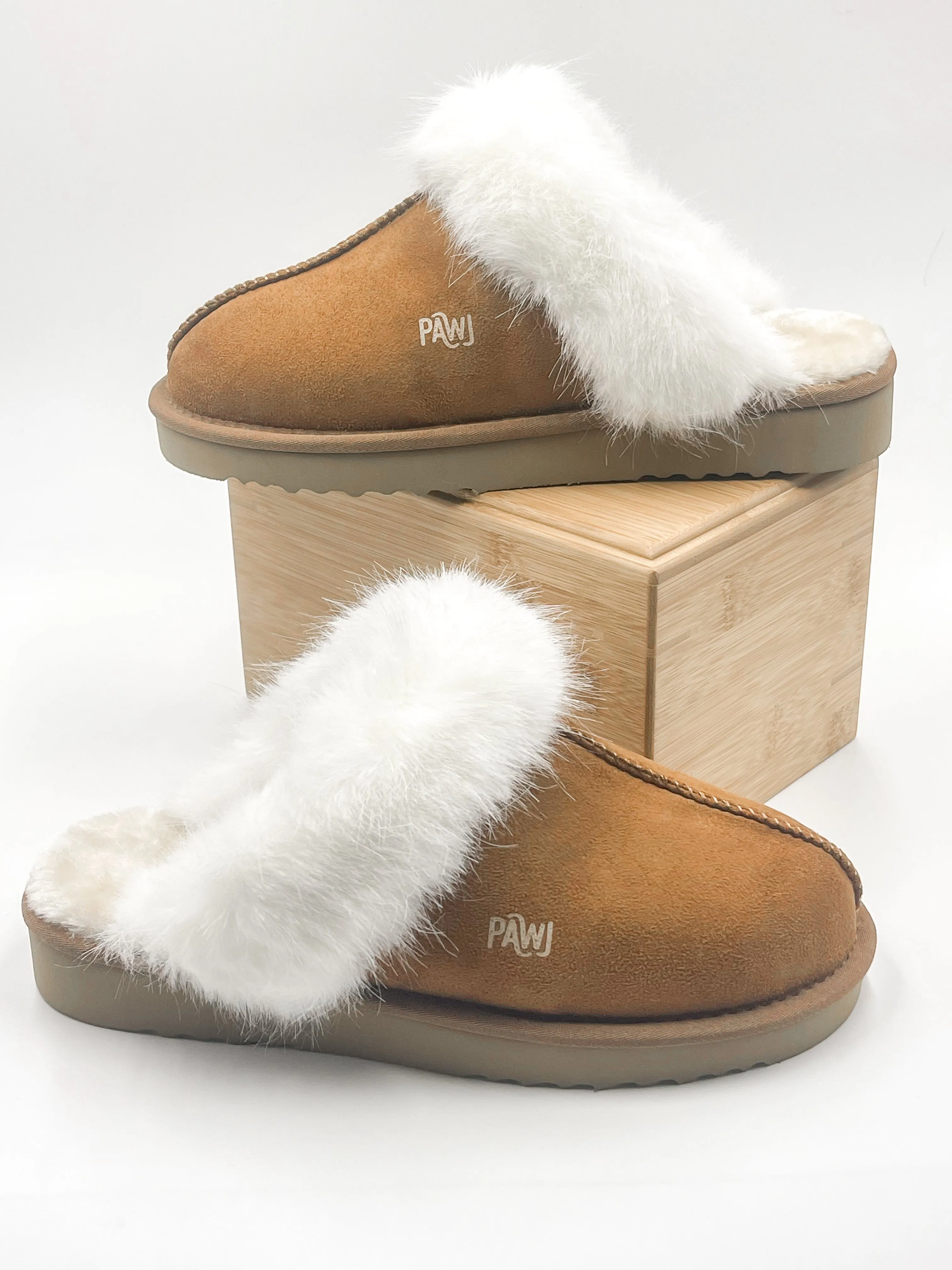 PAWJ Slippers | Chestnut / Aspen Snow