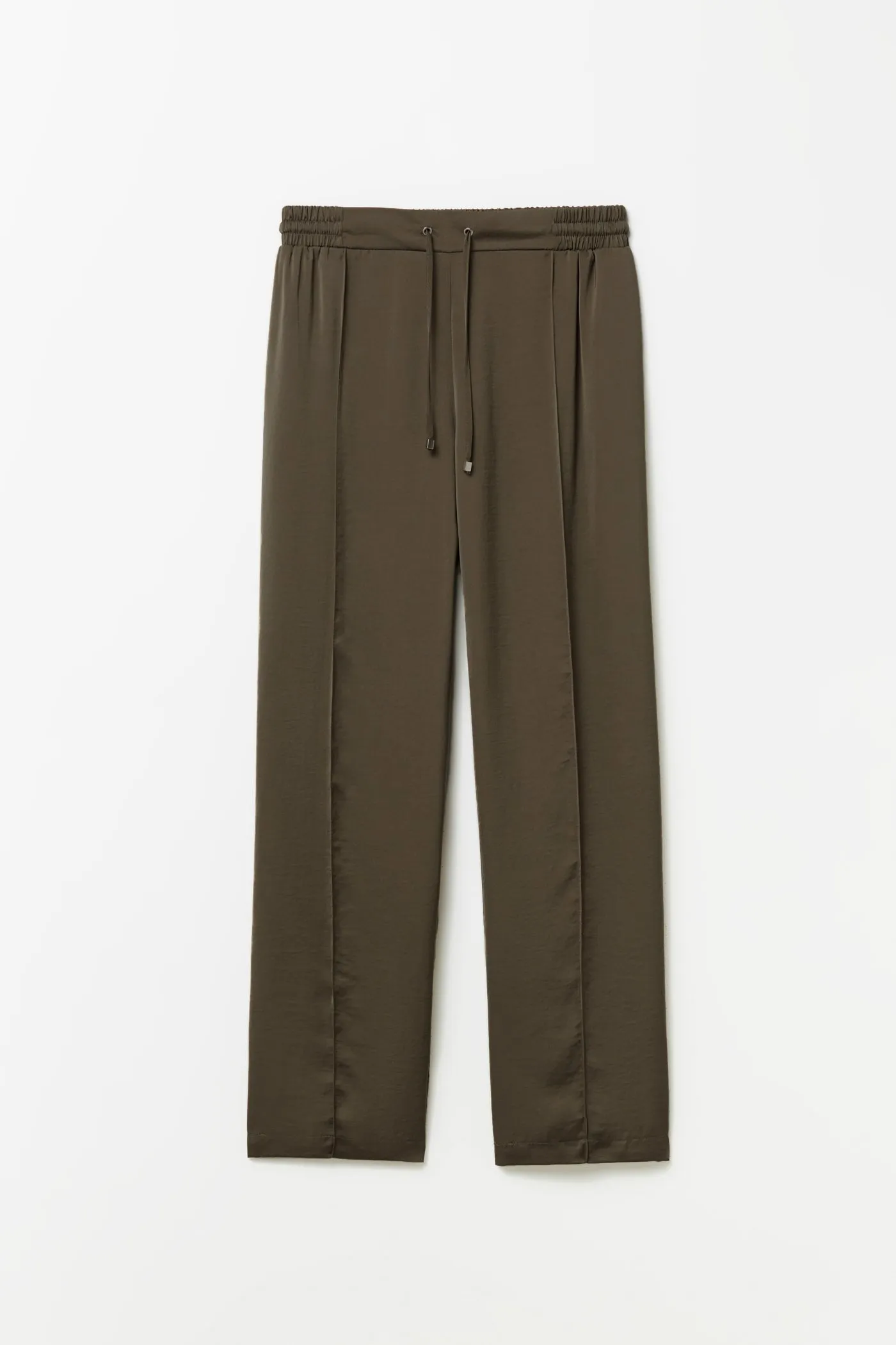 Plain loose-fit trousers