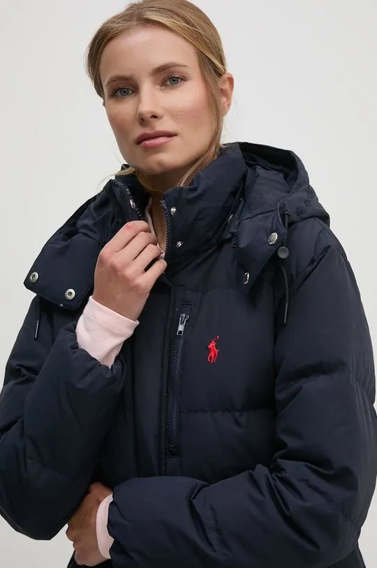 Polo Ralph Lauren down jacket women's navy blue color 211941005