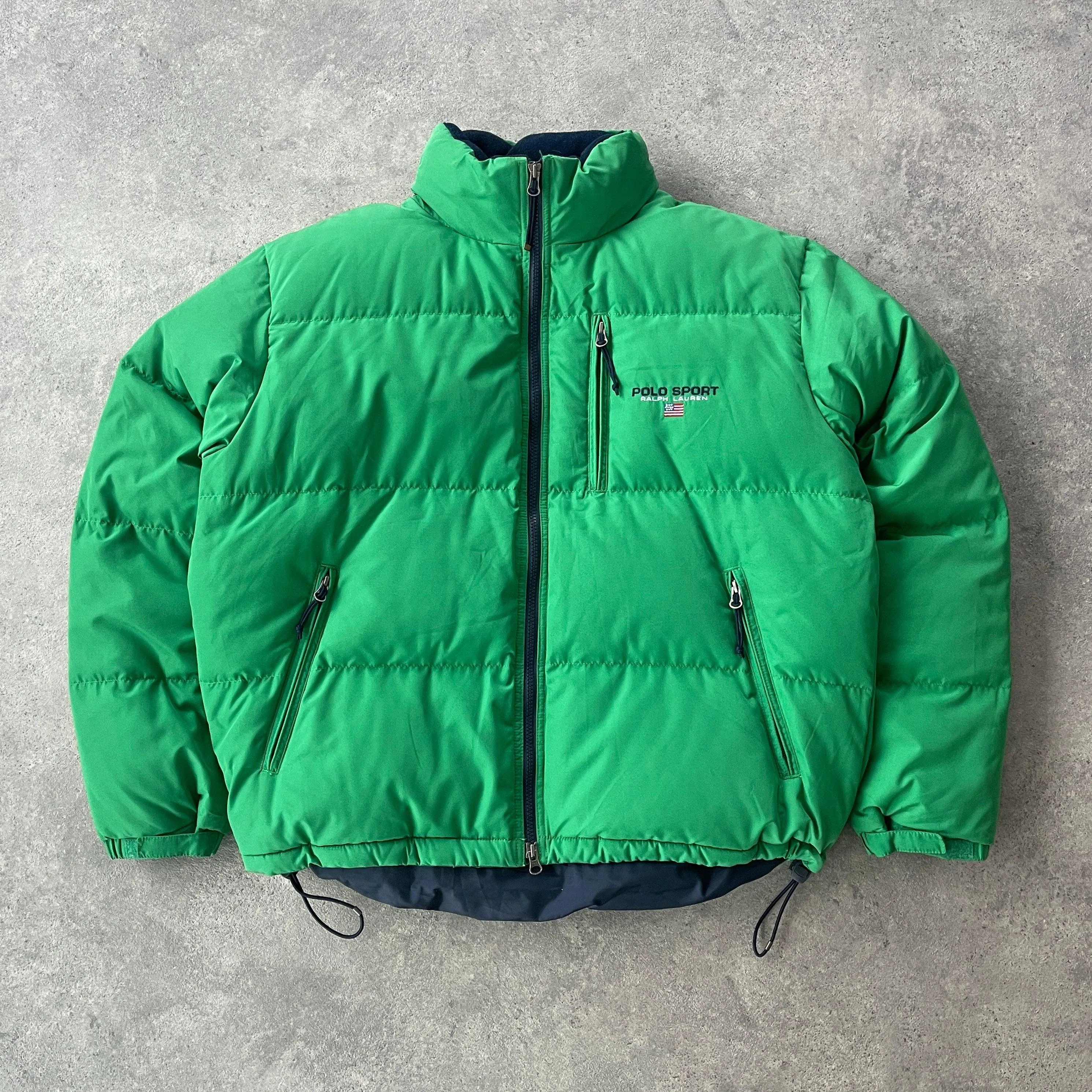 Polo Sport Ralph Lauren 1990s technical fleece lined puffer jacket (L)