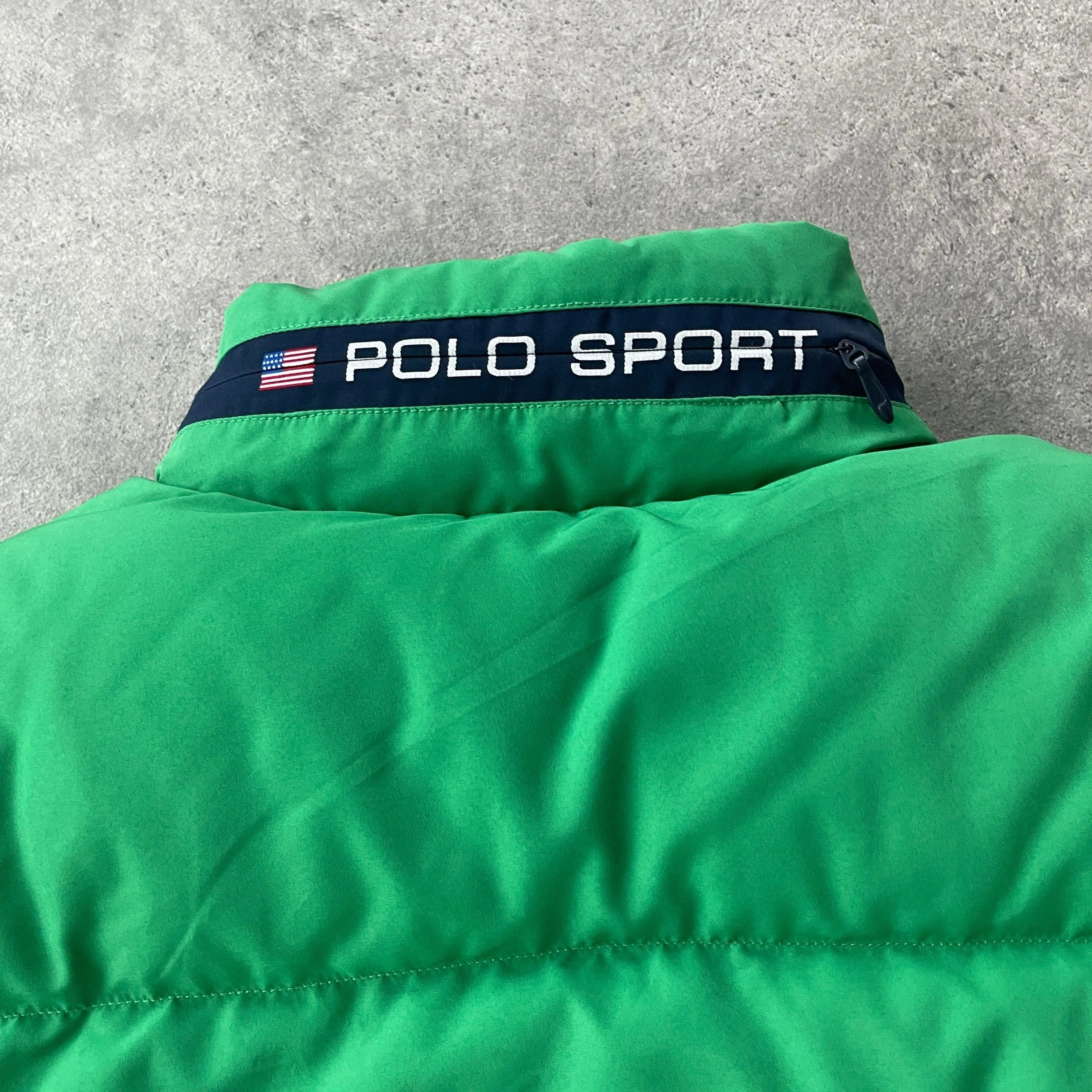 Polo Sport Ralph Lauren 1990s technical fleece lined puffer jacket (L)