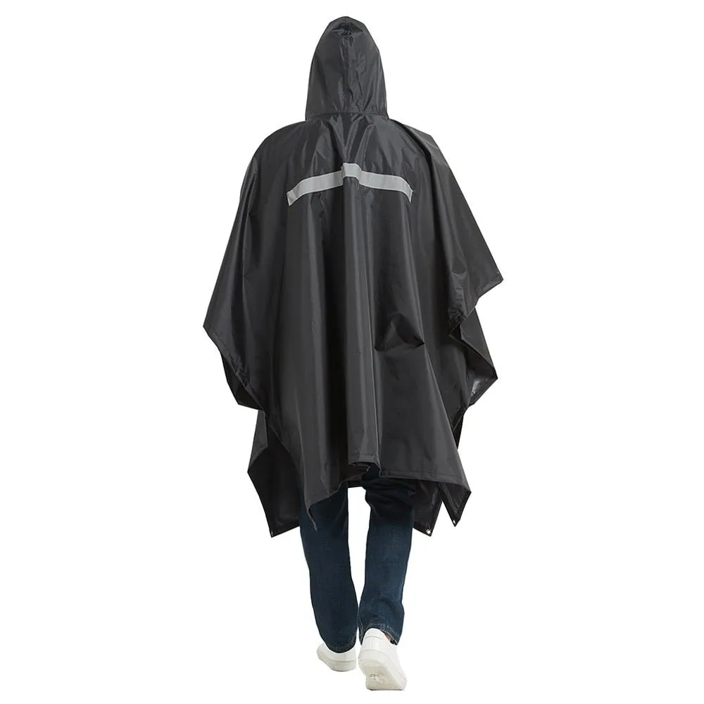 Poncho imperméable léger à capuche avec poche ventrale Tomshoo - RainUv