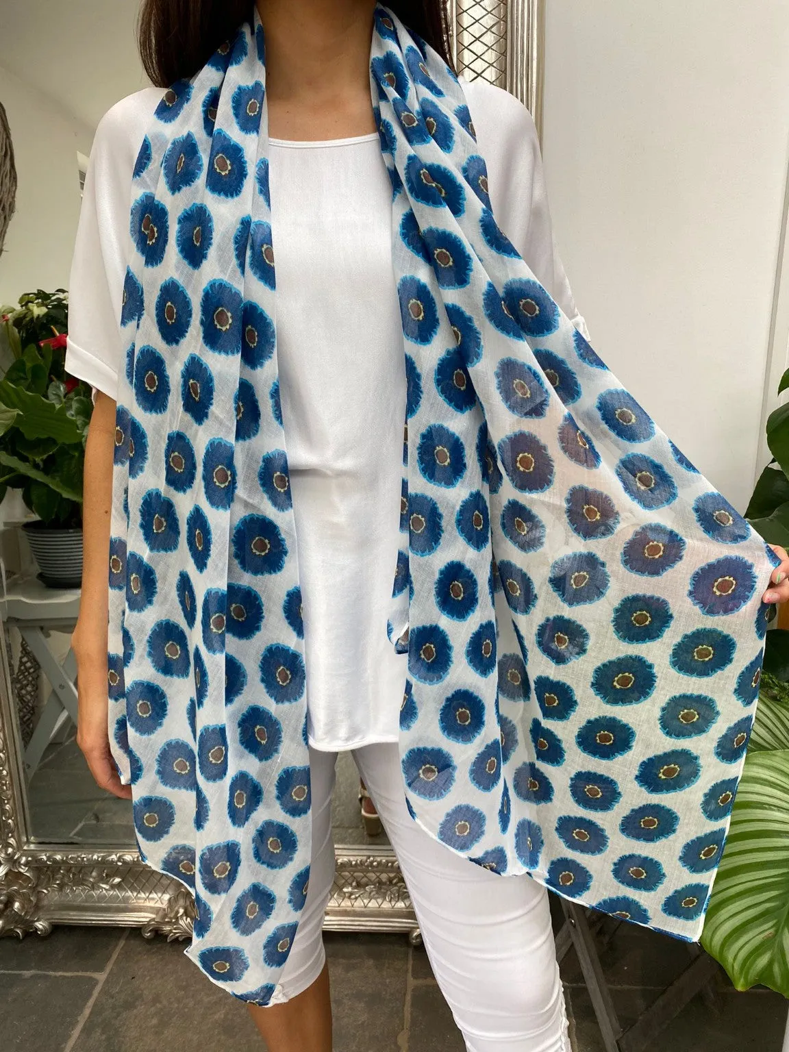 Poppy Print Scarf