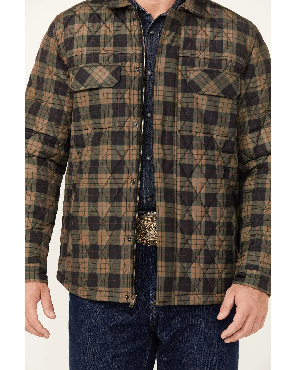 Product Name:  Cody James Men's Prescott Plaid Print Puffer Jacket - Big