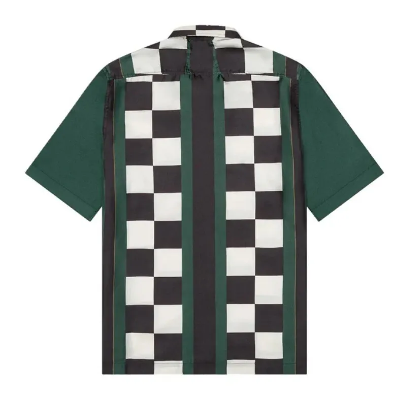 RHUDE  |Button-down Silk Street Style Short Sleeves Shirts