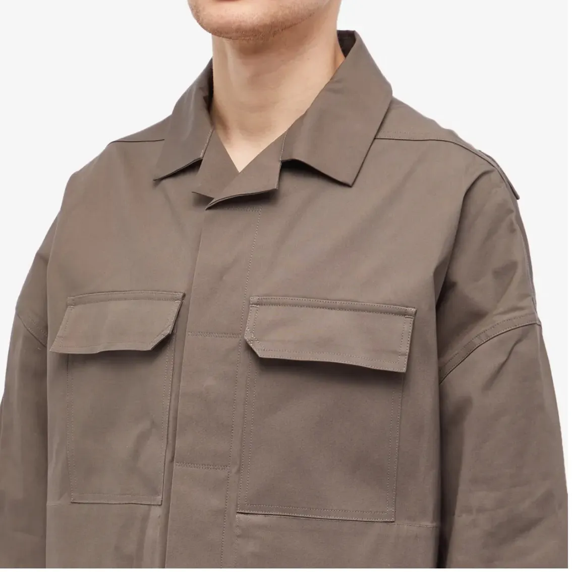 RICK OWENS  |Button-down Nylon Linen Street Style Plain Short Sleeves