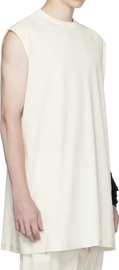 RICK OWENS  |Crew Neck Sleeveless Street Style Plain Cotton Oversized