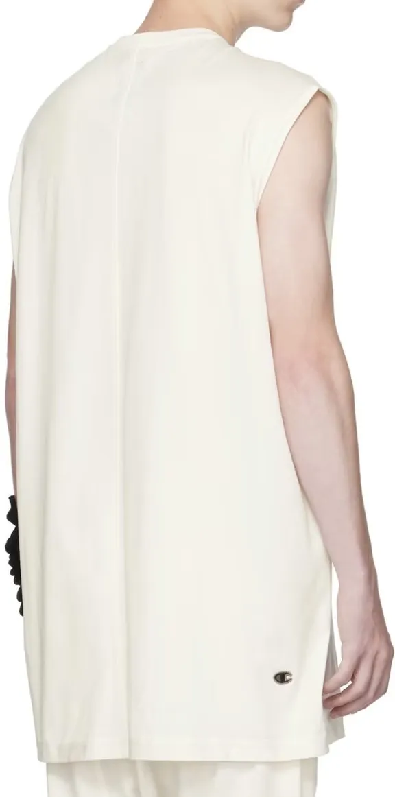 RICK OWENS  |Crew Neck Sleeveless Street Style Plain Cotton Oversized