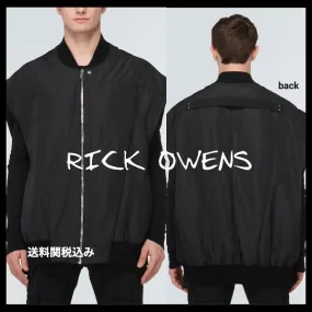 RICK OWENS  |Wool Cashmere Nylon Street Style Plain Cotton Oversized Logo