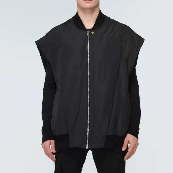 RICK OWENS  |Wool Cashmere Nylon Street Style Plain Cotton Oversized Logo