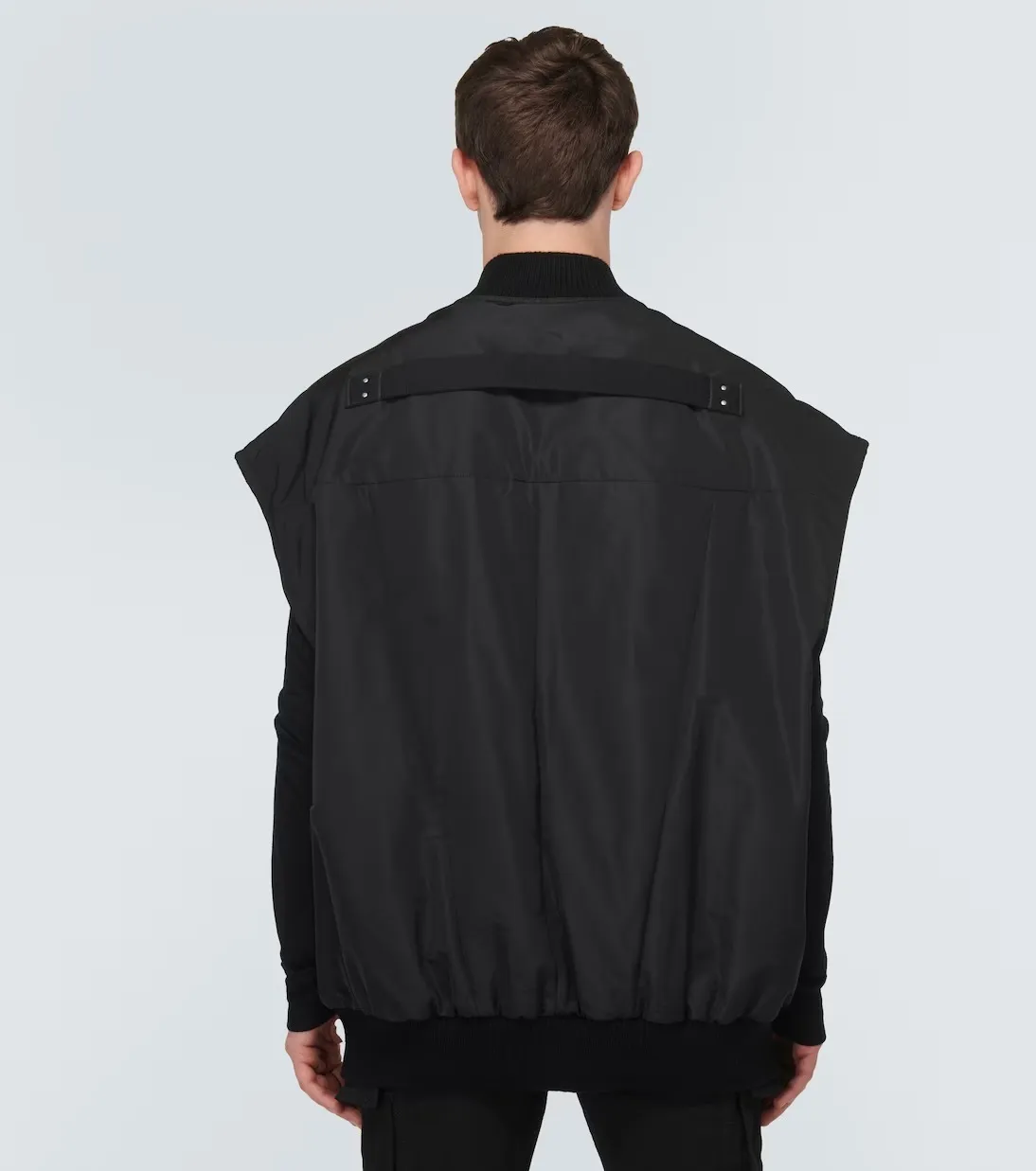 RICK OWENS  |Wool Cashmere Nylon Street Style Plain Cotton Oversized Logo