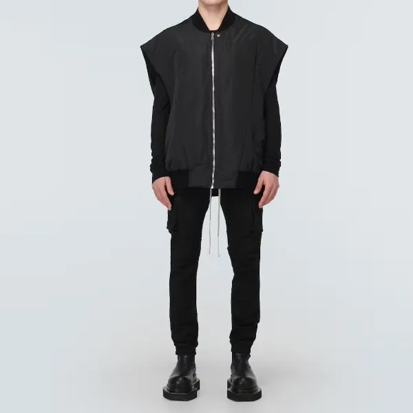 RICK OWENS  |Wool Cashmere Nylon Street Style Plain Cotton Oversized Logo