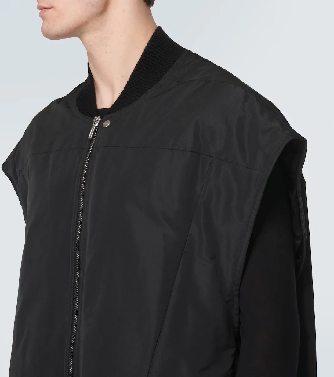 RICK OWENS  |Wool Cashmere Nylon Street Style Plain Cotton Oversized Logo