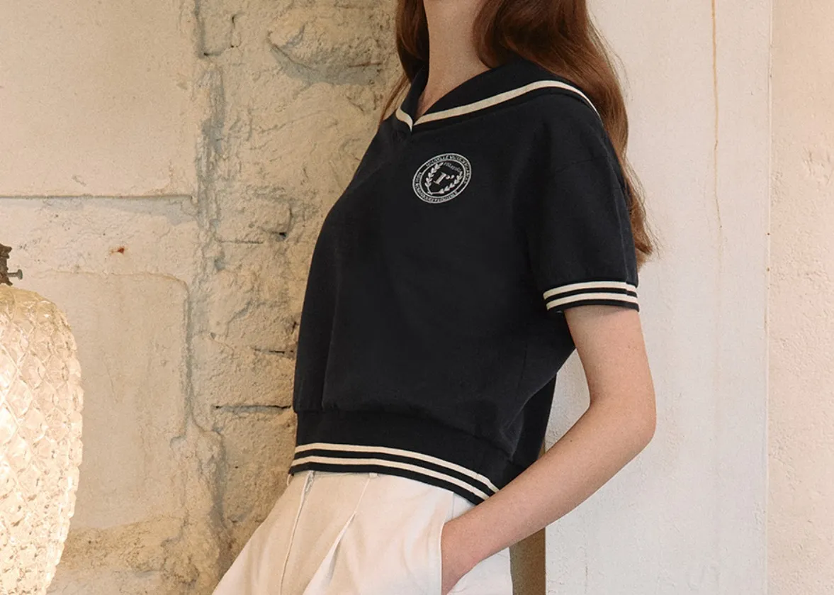 rolarola  |Street Style Plain Cotton Medium Short Sleeves Logo