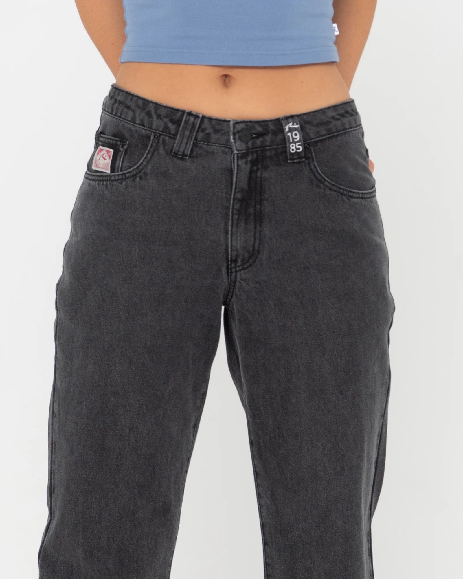 Rusty Low Rise Straight Leg Denim Jean