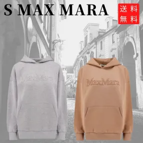 S Max Mara  |Unisex Street Style Long Sleeves Plain Cotton Logo