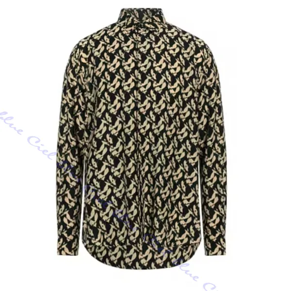 Saint Laurent  |Button-down Bi-color Long Sleeves Plain Luxury Shirts