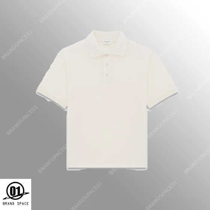 Saint Laurent  |Button-down Plain Short Sleeves Bridal Luxury Polos