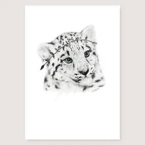 SALE - Snow Leopard print A4