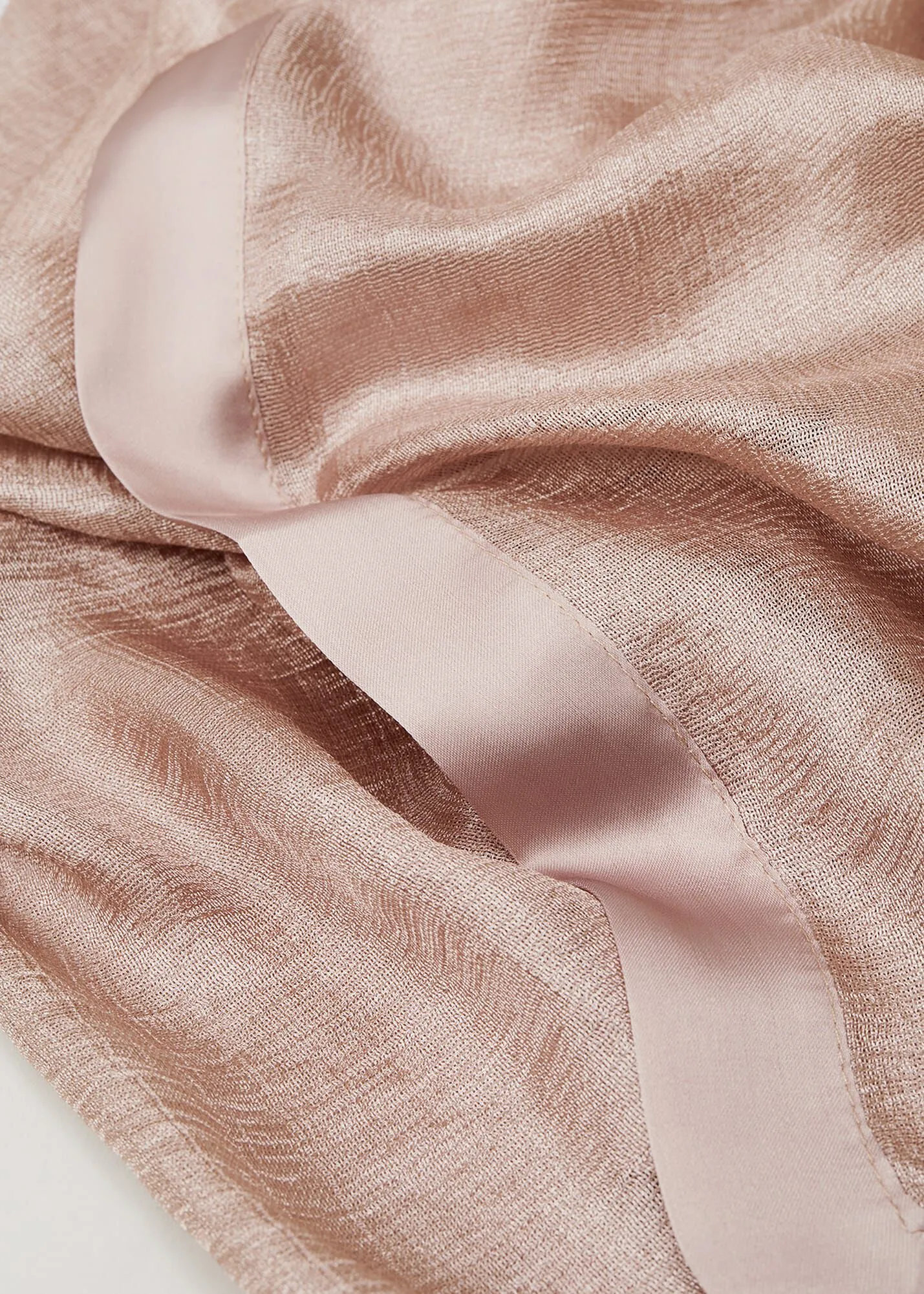 Satin Trim Scarf