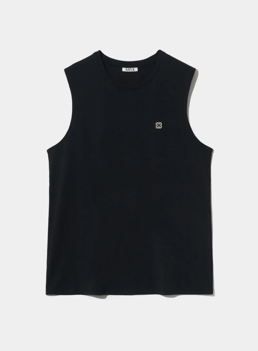 SATUR  |Unisex Sleeveless Street Style Plain Cotton Logo