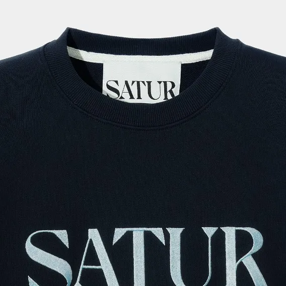 SATUR  |Unisex Street Style Long Sleeves Plain Cotton Logo