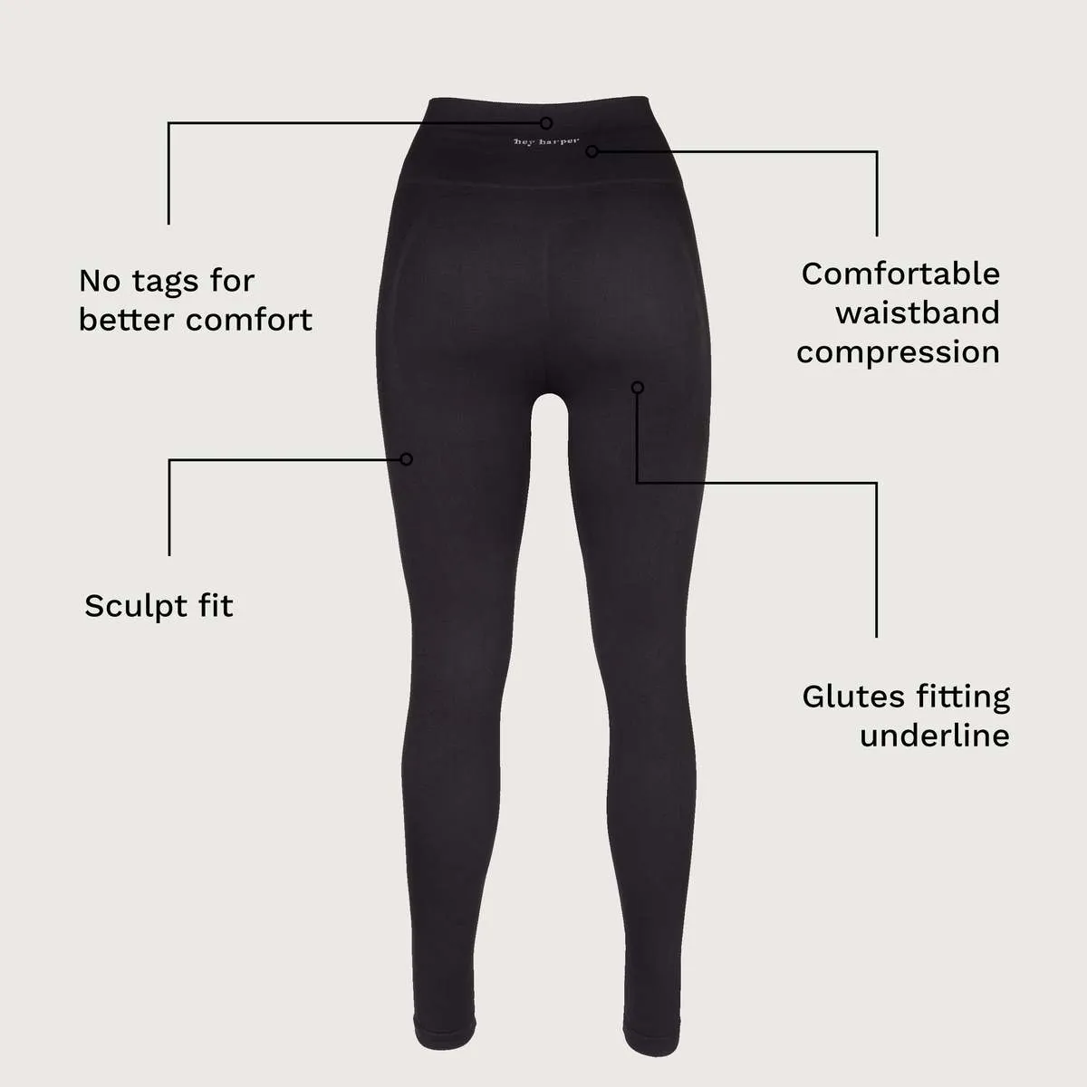 Sculpt High Rise Leggings - Black